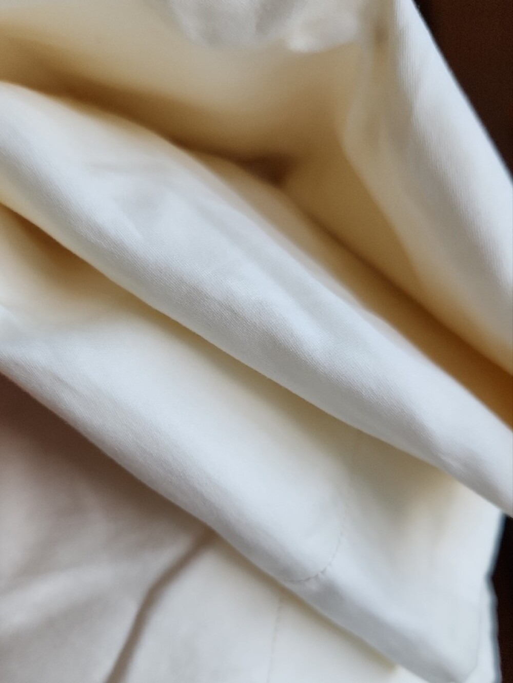 Quince King Giza Cotton Sateen Pillow Sham, Ivory, NWOT
